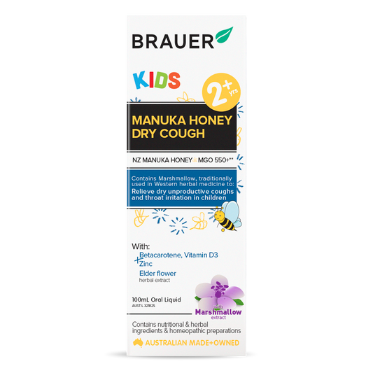 Brauer Kids Manuka Honey Dry Cough 100ML